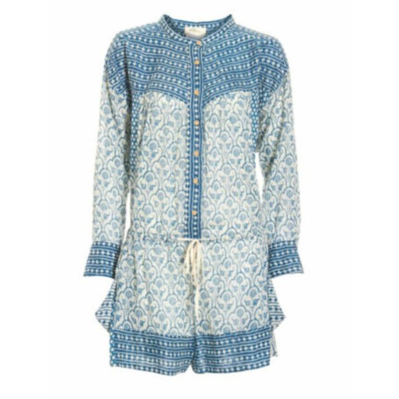 Isabel Marant Etoile Hana Batik Jumpsuit Romper RARE